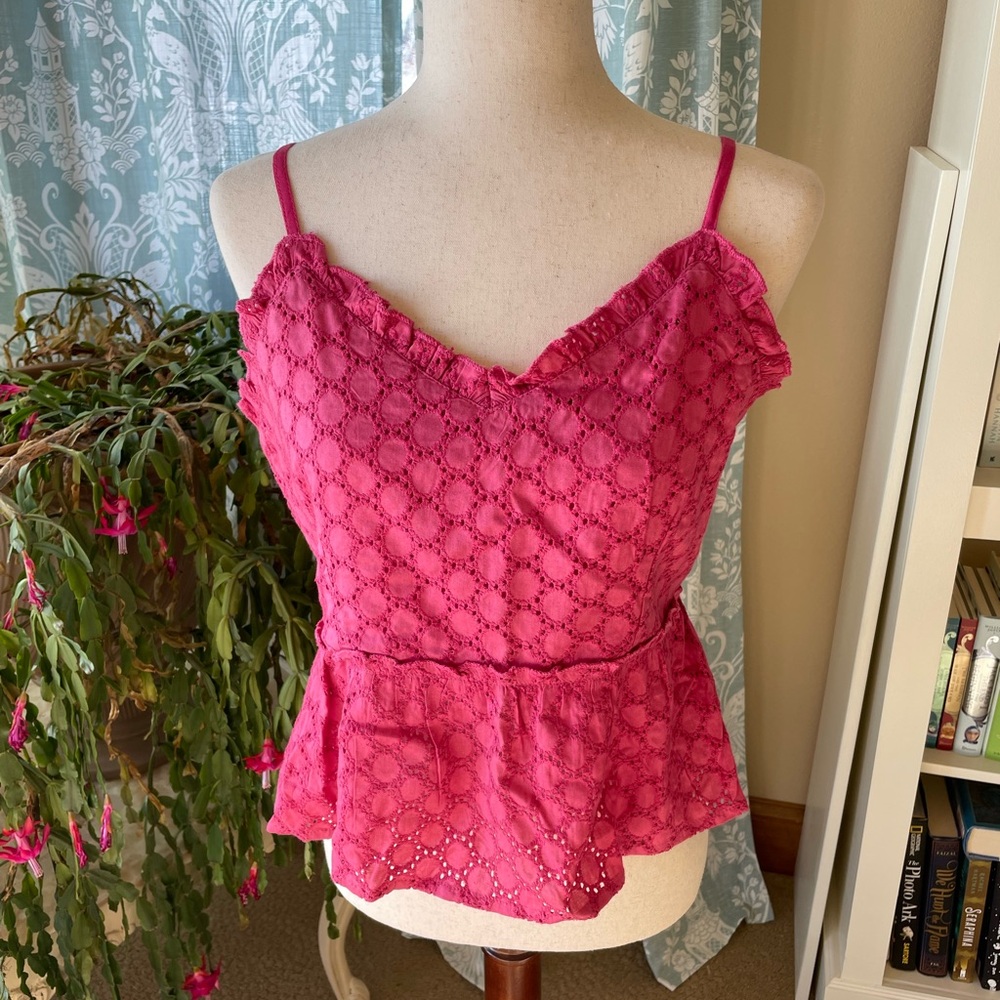 Boho Eyelet Top
